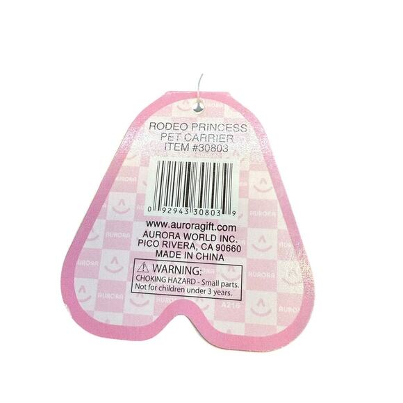 New with Tags Aurora Gifts of Smiles Fancy Pals Rodeo Princess Cat Carrier - Picture 4 of 5